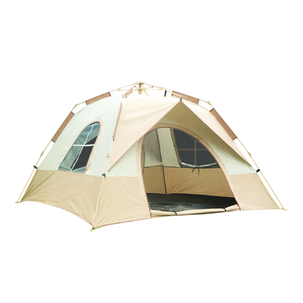 2.2*2.2 double color curved tent 2.2*2.2 curved coffee with white tent