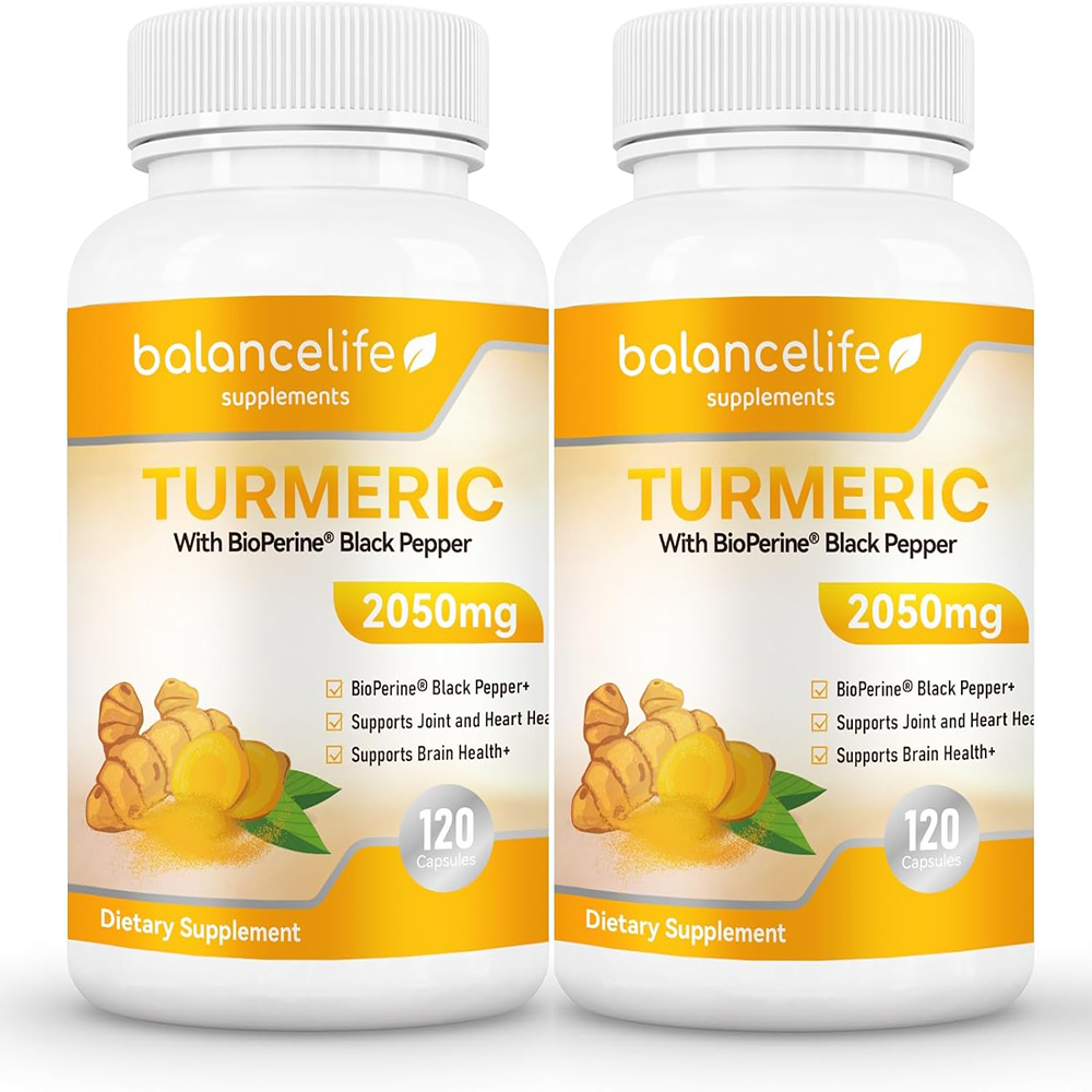 Balancelife Supplement Turmeric 2050mg-120 capsules One One