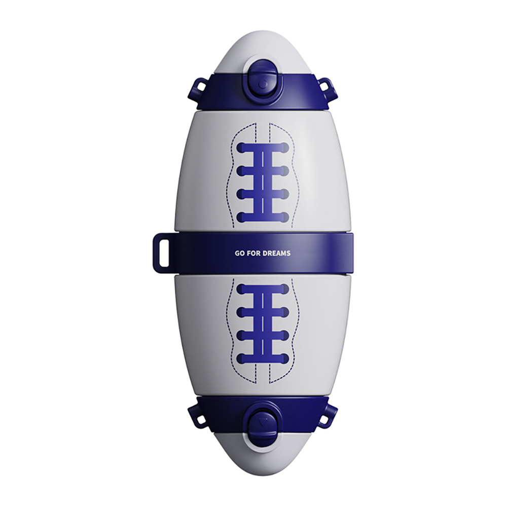 MagicMei Rugby Water Bottle Blue One