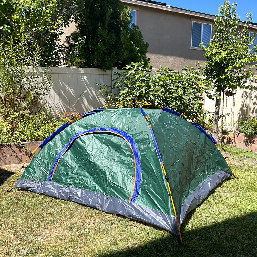 2*2 single automatic dark green tent