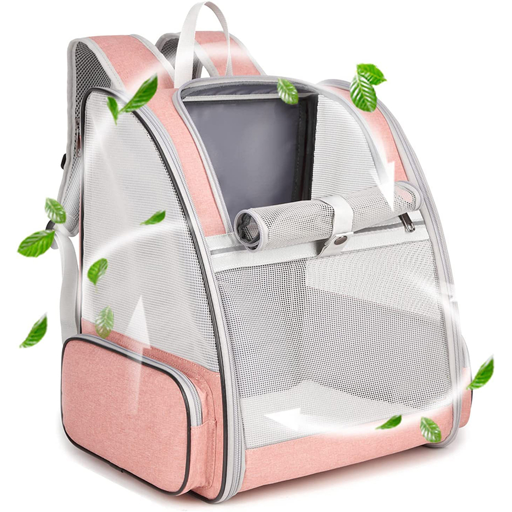 Innovative Traveler Bubble Backpack Pet Carriers for Cats and Dogs Pink