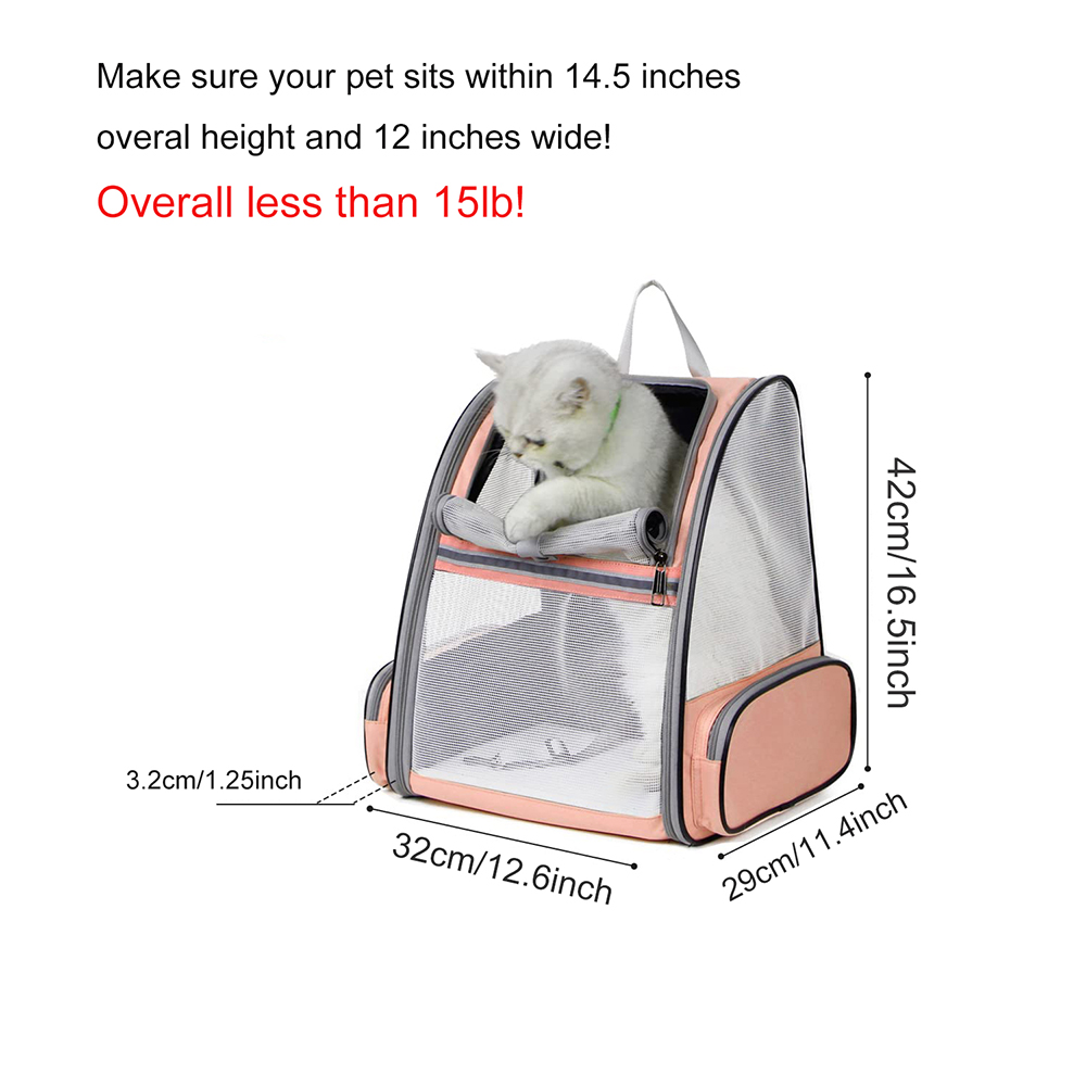 4 - Innovative Traveler Bubble Backpack Pet Carriers for Cats and Dogs Black